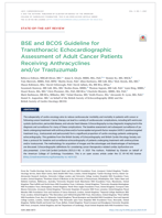 2021 BSE and BCOS Guideline for Transthoracic Echocardiographic Assessment of Adult Cancer Patients Receiving Anthracyclines and/or Trastuzumab