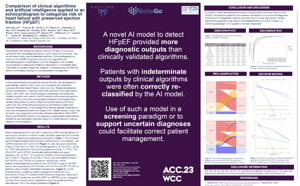 Comparison of clinical algorithms and artificial intelligence applied to an echocardiogram