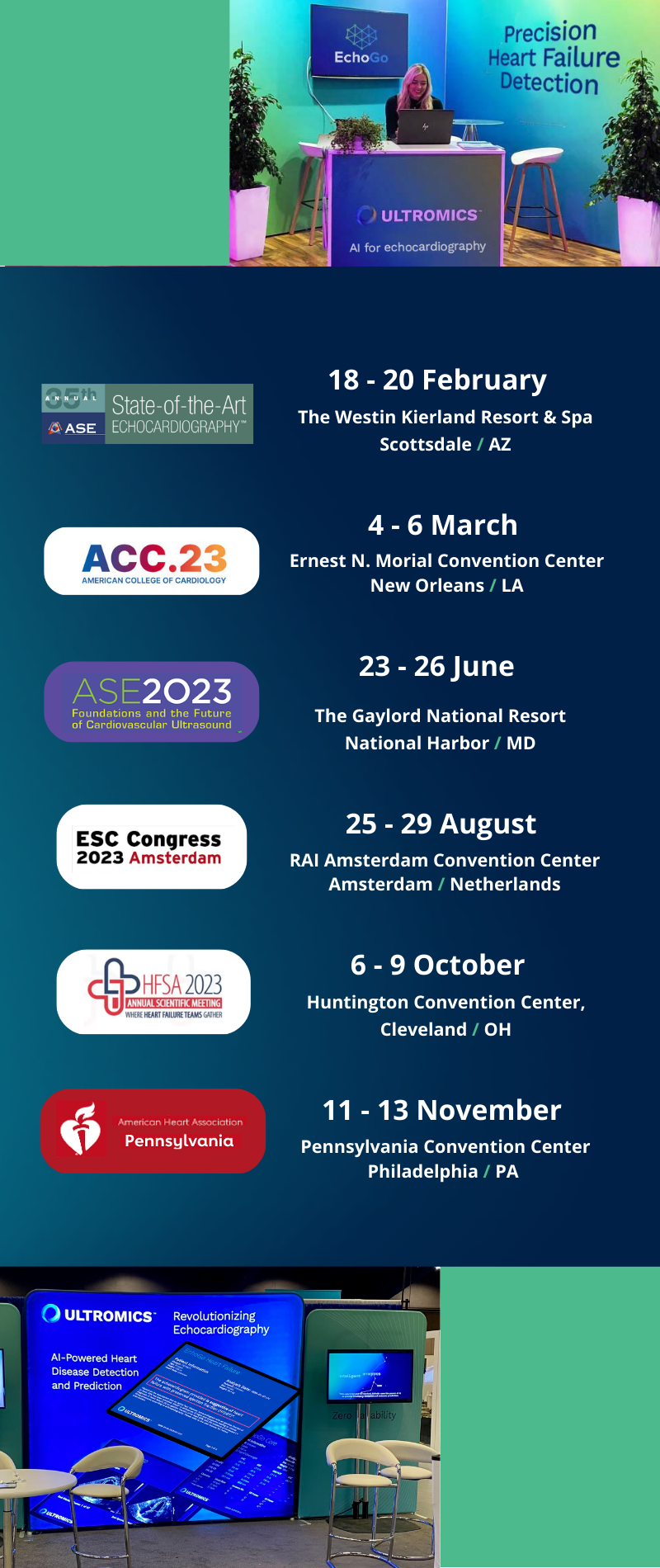Ultromics events 2023