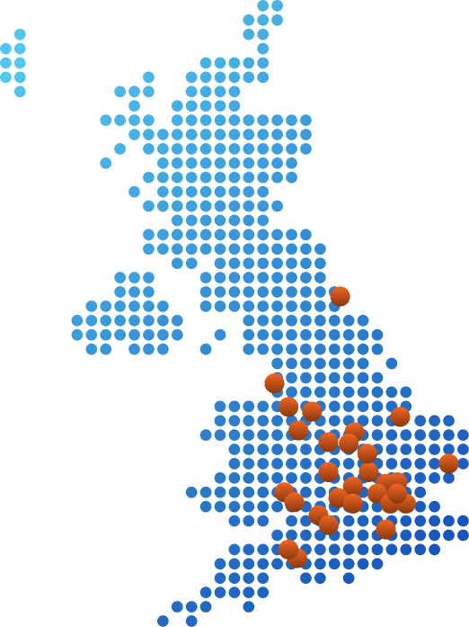Ultromics UK Map